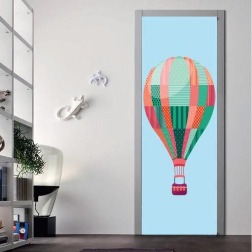 Αυτοκόλλητα πόρτας Aερόστατο 80x220 Αυτοκόλλητα πόρτας