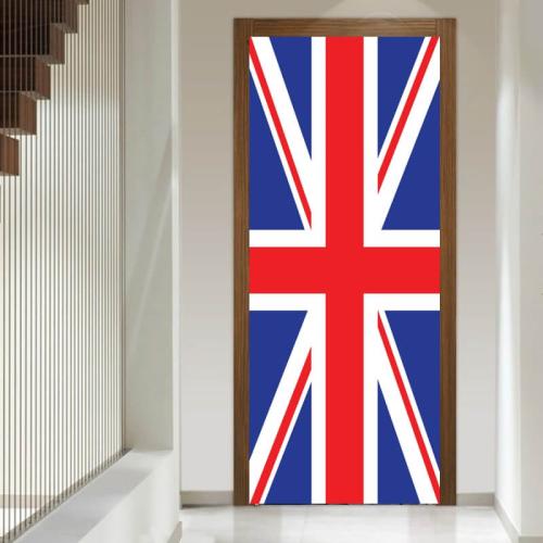 Aυτοκόλλητα πόρτας Αγγλική σημαία 65x200 Αυτοκόλλητα πόρτας