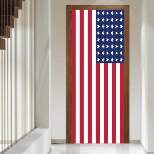 Αυτοκόλλητα πόρτας σημαία της Αμερικής 80x220 Αυτοκόλλητα πόρτας