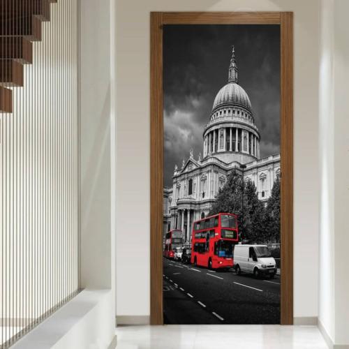 Αυτοκόλλητο πόρτας London 80x220 Αυτοκόλλητα πόρτας