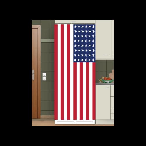 Αυτοκόλλητα ψυγείου Σημαία Αμερικής 50x85 Αυτοκόλλητα ψυγείου