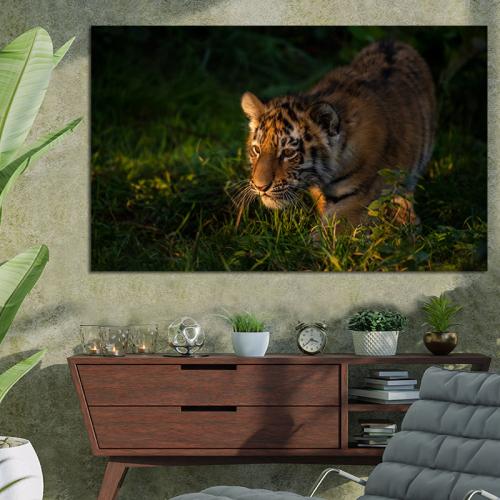 Πίνακας με Big Cat 194x120 Τελαρωμένος καμβάς σε ξύλο με πάχος 2cm