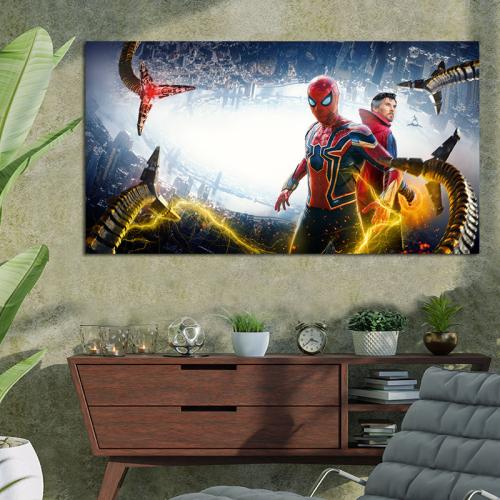 Πίνακας με Spider-man No Way Home 2021 1 148x80 Τελαρωμένος καμβάς σε ξύλο με πάχος 2cm