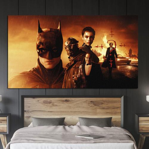 Πίνακας με The Batman movie 142x80 Τελαρωμένος καμβάς σε ξύλο με πάχος 2cm