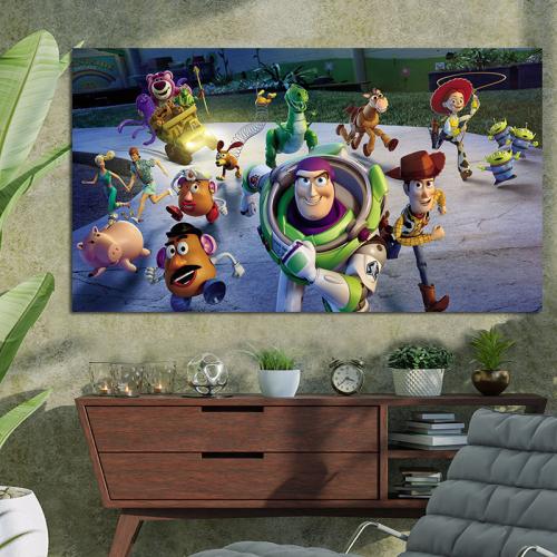 Πίνακας με Toy story 3 177x100 Τελαρωμένος καμβάς σε ξύλο με πάχος 2cm