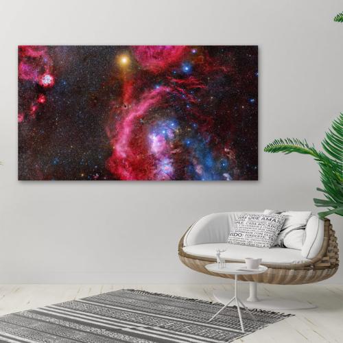 Πίνακας σε καμβά Γαλαξίας 4 213x120 Τελαρωμένος καμβάς σε ξύλο με πάχος 2cm