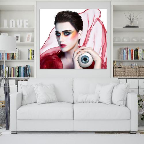 Πίνακας σε καμβά Katy Perry 134x120 Τελαρωμένος καμβάς σε ξύλο με πάχος 2cm