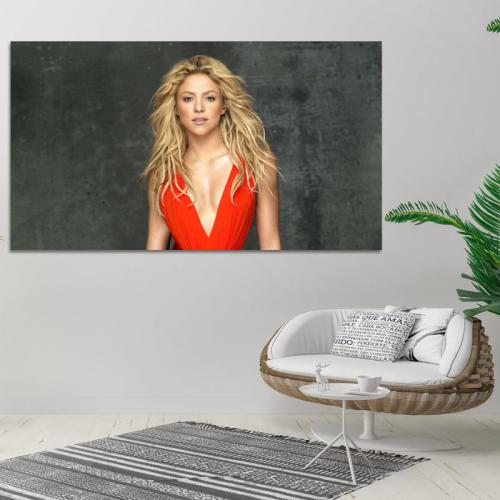 Πίνακας σε καμβά Shakira 178x100 Τελαρωμένος καμβάς σε ξύλο με πάχος 2cm