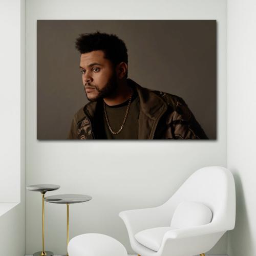 Πίνακας σε καμβά The Weeknd 150x100 Τελαρωμένος καμβάς σε ξύλο με πάχος 2cm