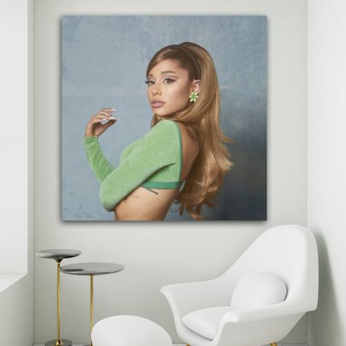 Πίνακας σε καμβά Ariana Grande 5 90x90 Τελαρωμένος καμβάς σε ξύλο με πάχος 2cm