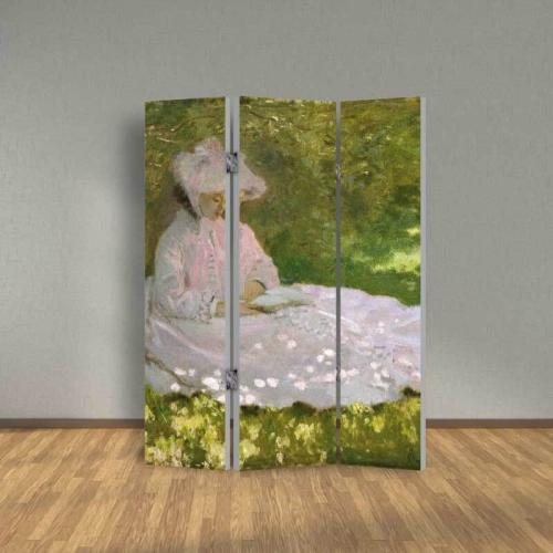 Παραβάν Claude Monet - Springtime 120x180 Ύφασμα Μία όψη