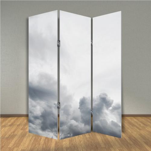 Παραβάν Abstract clouds 160x200 Ύφασμα Δύο όψεις