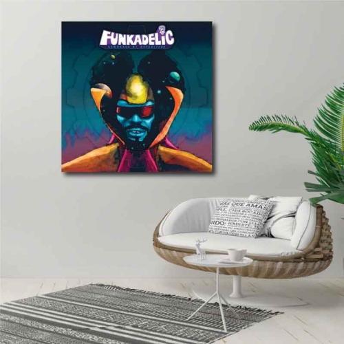 Πίνακας σε καμβά Funkadelic - Reworked by Detroiters 50x50 Τελαρωμένος καμβάς σε ξύλο με πάχος 2cm