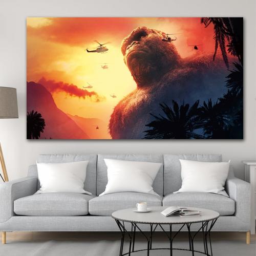 Πίνακας σε καμβά Kong- Skull Island 106x60 Τελαρωμένος καμβάς σε ξύλο με πάχος 2cm