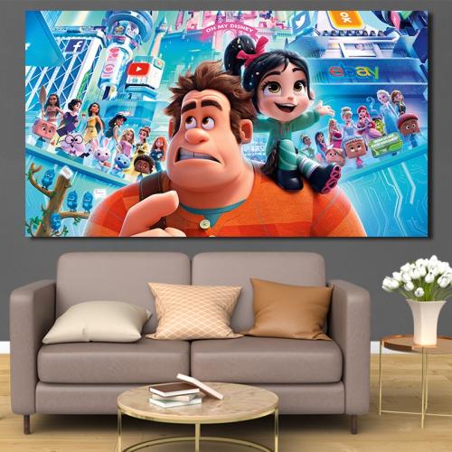 Πίνακας σε καμβά Ralph Breaks 195x110 Τελαρωμένος καμβάς σε ξύλο με πάχος 2cm