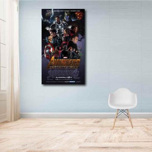 Πίνακας σε καμβά Marvel - The Avengers - Infinity War 110x193 Τελαρωμένος καμβάς σε ξύλο με πάχος 2cm