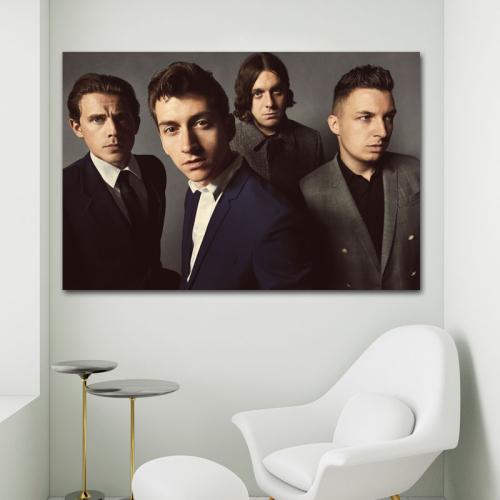Πίνακας σε καμβά Arctic Monkeys 2 150x100 Τελαρωμένος καμβάς σε ξύλο με πάχος 2cm