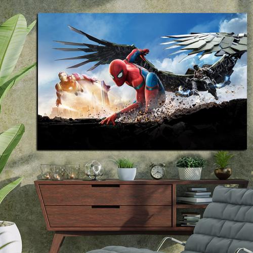 Πίνακας με Spider-Man 138x90 Τελαρωμένος καμβάς σε ξύλο με πάχος 2cm