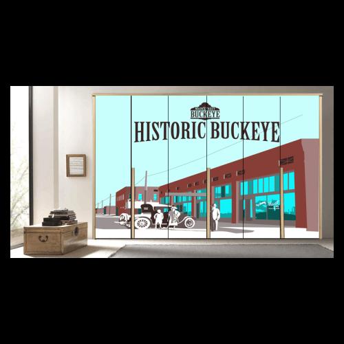 Αυτοκόλλητα ντουλάπας Historic buckeye 180x188 Αυτοκόλλητα ντουλάπας