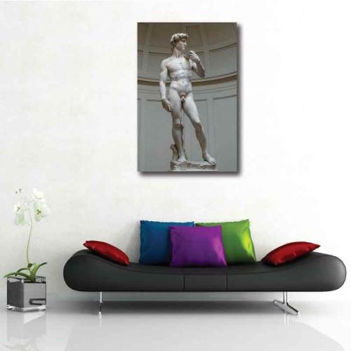 Πίνακας σε καμβά MichelAngelo Buonarroti - David 60x90 Τελαρωμένος καμβάς σε ξύλο με πάχος 2cm