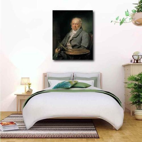 Πίνακας σε καμβά - Portrait of Goya by Vicente López Portaña 90x110 Τελαρωμένος καμβάς σε ξύλο με πάχος 2cm