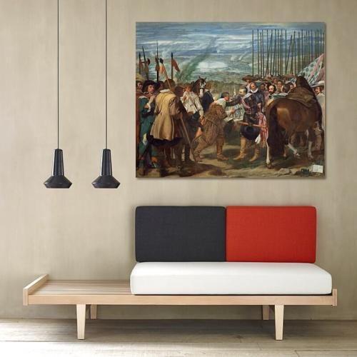 Πίνακας σε καμβά Diego Velázquez - The Surrender of Breda 85x70 Τελαρωμένος καμβάς σε ξύλο με πάχος 2cm