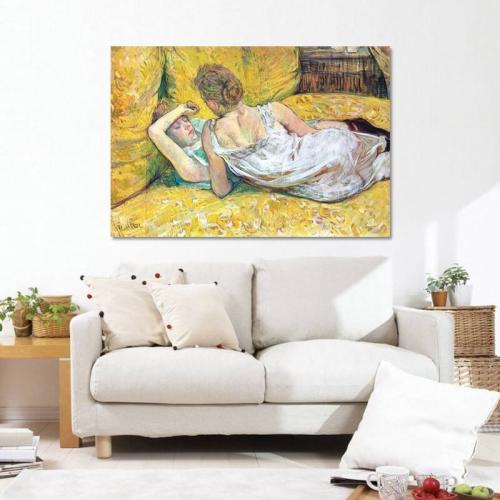 Πίνακας σε καμβά Toulouse Lautrec - Labandon 118x80 Τελαρωμένος καμβάς σε ξύλο με πάχος 2cm