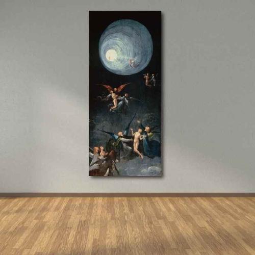 Πίνακας σε καμβά Hieronymus Bosch - Above the Heaven 40x92 Τελαρωμένος καμβάς σε ξύλο με πάχος 2cm