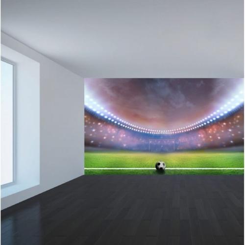 Ταπετσαρία τοίχου Γήπεδο Ποδοσφαίρου φωτισμένο 160x90 Ύφασμα