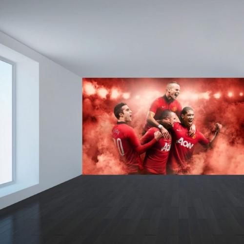 Ταπετσαρία τοίχου Manchester United Team 140x80 Βινύλιο
