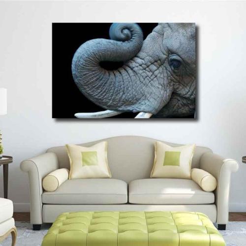 Πίνακας σε καμβά με Ελέφαντα 117x80 Τελαρωμένος καμβάς σε ξύλο με πάχος 2cm