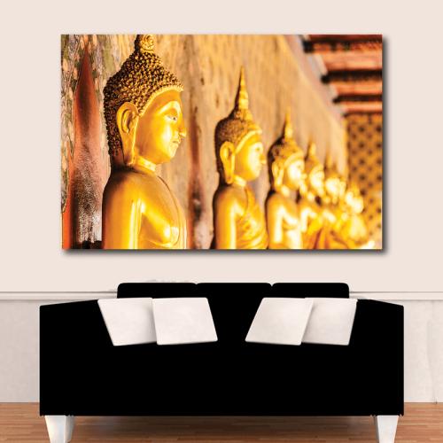 Πίνακας σε καμβά Αγάλματα Βουδισμού 90x135 Τελαρωμένος καμβάς σε ξύλο με πάχος 2cm