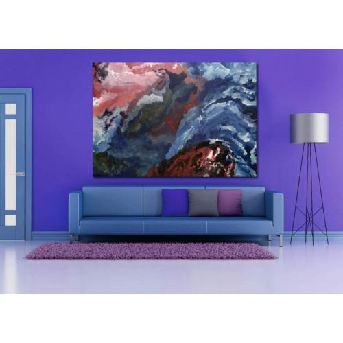 Πίνακας σε καμβά Waterfall by Severe Artism 120x180 Τελαρωμένος καμβάς σε ξύλο με πάχος 2cm