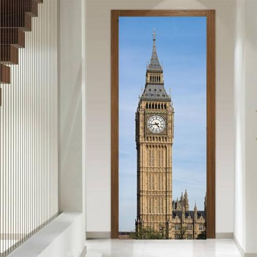 Αυτοκόλλητο πόρτας Big ben 70x210 Αυτοκόλλητα πόρτας