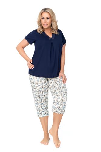 Aria Pyjamas Plus Σκούρο Μπλε Ναυτικό