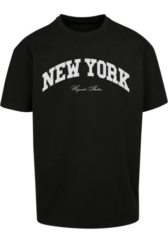 Oversize New York College T-Shirt Black