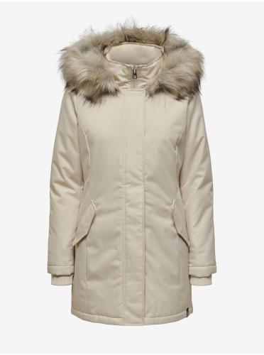 Beige women's parka ONLY New Katy - Women