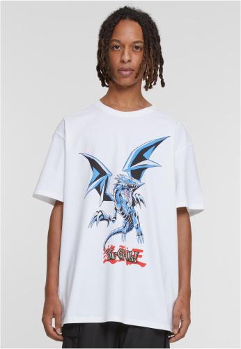 Yu-Ghi-Oh Blue Eyes White Dragon Heavy Oversize Tee White