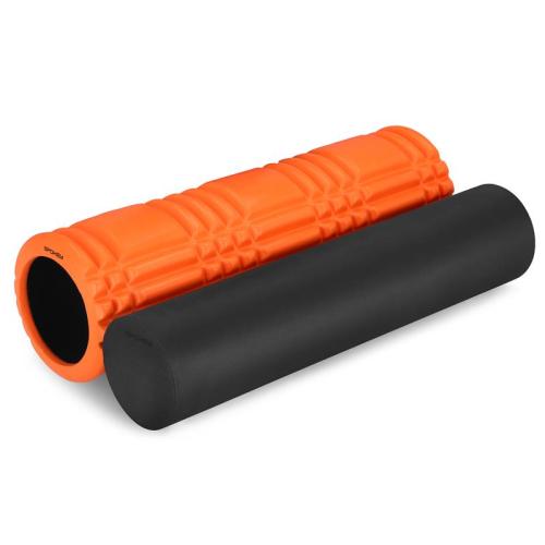 Spokey MIX ROLL fitness massage roller 2σε1, πορτοκαλί-μαύρο
