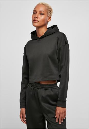 Women's Short Scuba Hoody Black