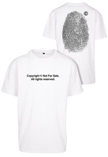 Oversize T-shirt Fingerprint White