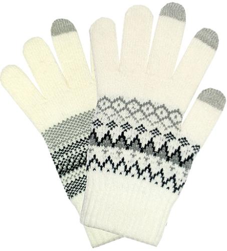 Γάντια Semiline Semiline_Smartphone_Gloves_0176_White/Grey