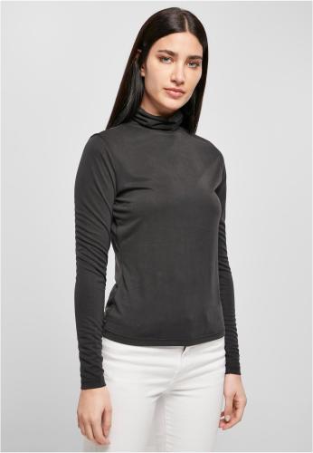 Women's modal turtleneck with long sleeves black