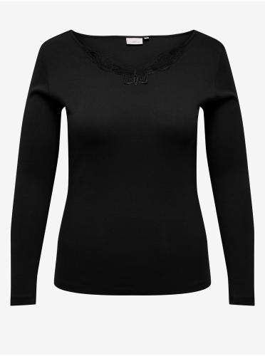 Black women's long sleeve T-shirt ONLY CARMAKOMA New Kira - Women