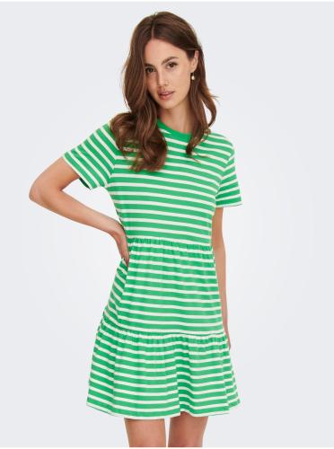 Πράσινο ριγέ φόρεμα ΜΟΝΟ Μάιος - Γυναίκες