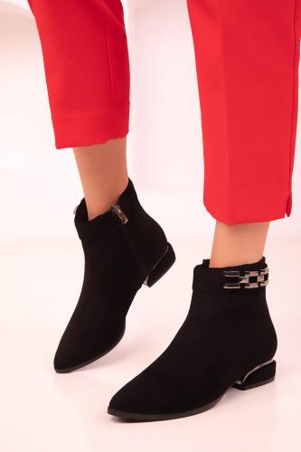 Soho Black Suede Women's Boots & Booties 18496