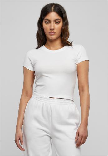 Women's Stretch Jersey Cropped Tee White
