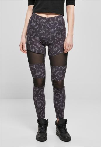 Women's Tech Mesh Leggings AOP blackpaisley