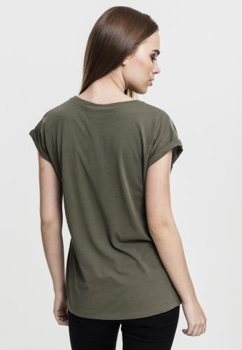 Ladies Extended Shoulder Tee ελιά