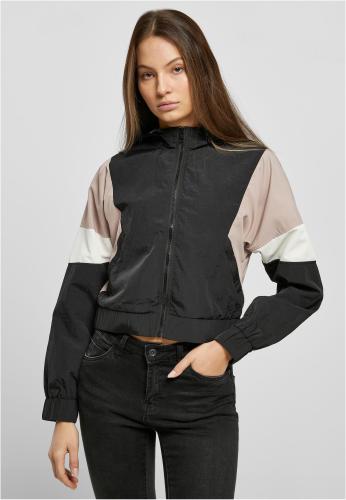 Women's Short 3-Color Pressed Jacket Black/Duskrose/White Sand